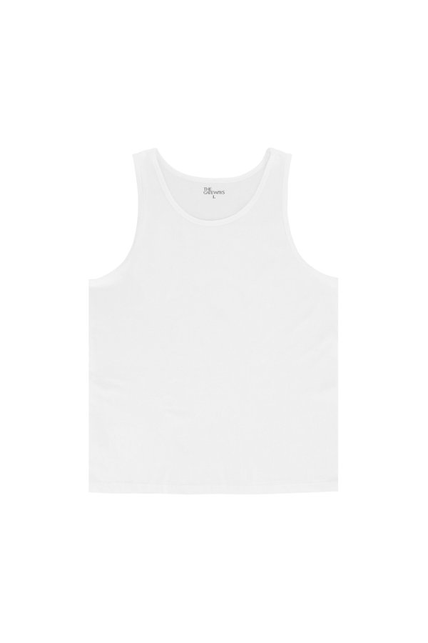 Loose Sleeveless White Tank Top