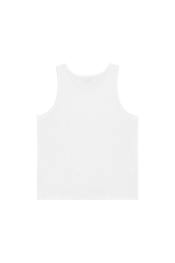Loose Sleeveless White Tank Top