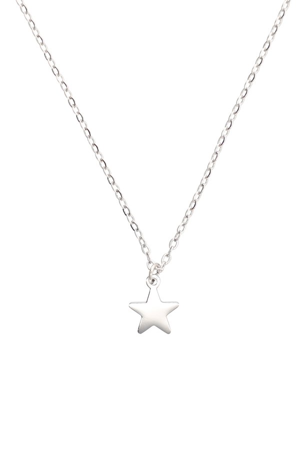 Nova Star Necklace Rhodium Plated 316L Stainless Steel