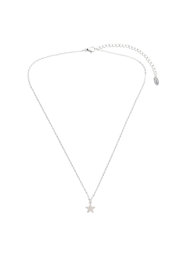 Nova Star Necklace Rhodium Plated 316L Stainless Steel